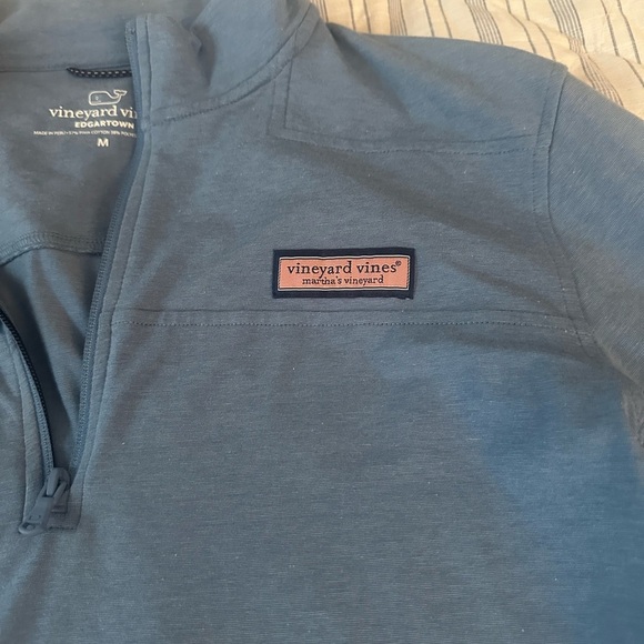 Men’s Vineyard Vines Light Blue Quarter-Zip Pullover - Picture 5 of 5